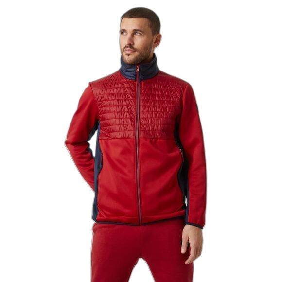 Helly Hansen Men's RWB Rigging Fleece Jacket Red XL Regular Fit 53809-162 $180 - Picture 1 of 5